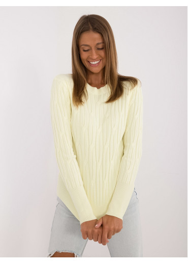Vanilkovo žltý dámsky sveter