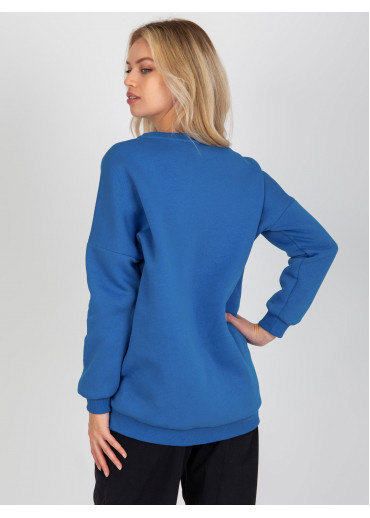 Modrá dámska mikina