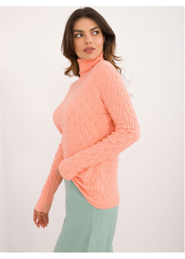 Broskyňovo ružový dámsky rolák