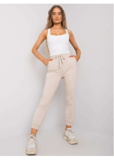 Béžovo hnedé dámske tepláky