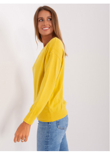 Žltý dámsky sveter