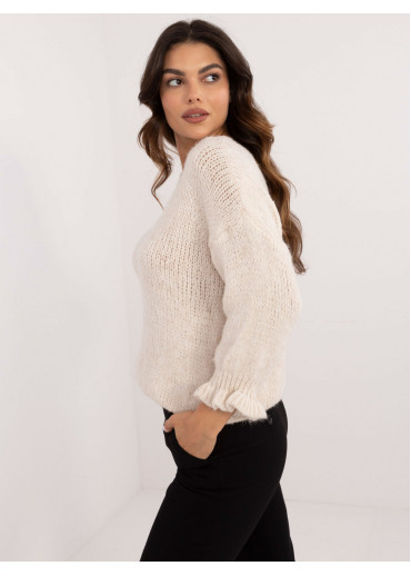 Béžovo hnedý dámsky sveter