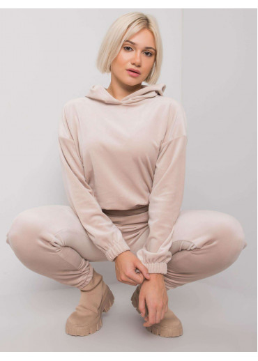 Béžovo hnedá tepláková súprava