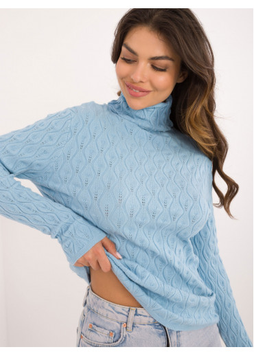 Svetlomodrý dámsky rolák