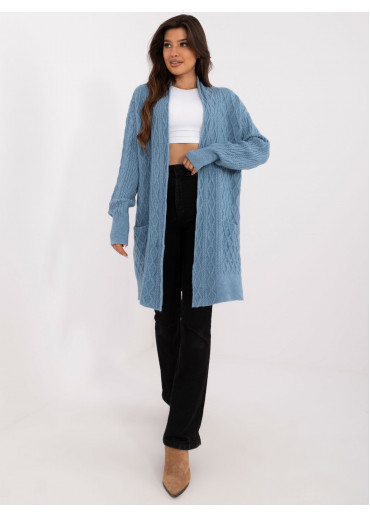 Svetlomodrý dámsky kardigán