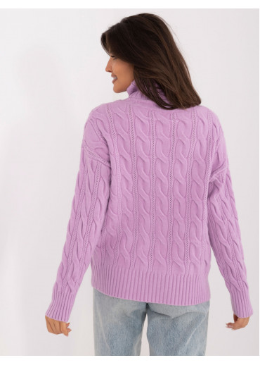 Fialový dámsky rolák