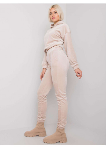 Béžovo hnedá tepláková súprava