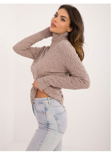 Béžovo hnedý dámsky rolák