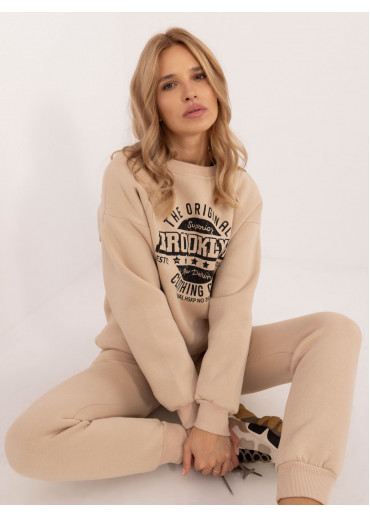 Hnedá dámska mikina