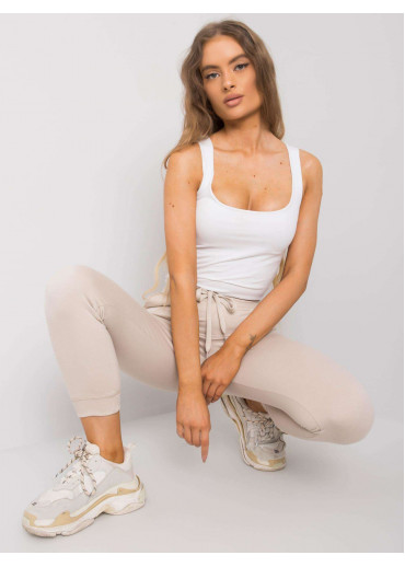 Béžovo hnedé dámske tepláky