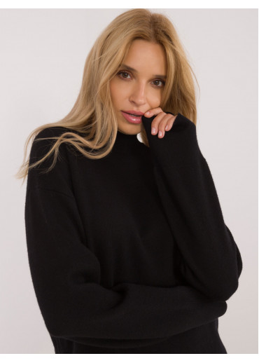 Čierny dámsky rolák