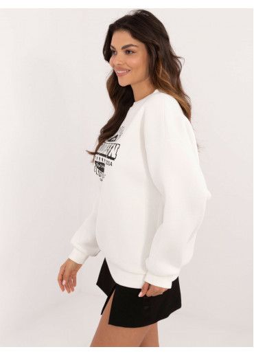 Smotanovo biela dámska mikina