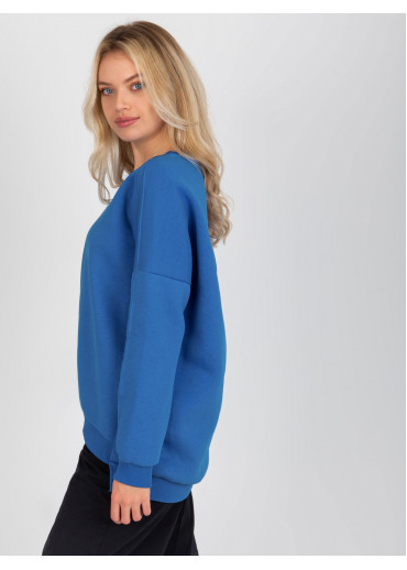 Modrá dámska mikina