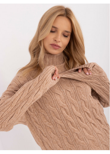 Karamelovo hnedý dámsky rolák