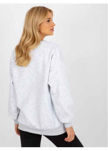 Svetlosivá dámska oversize mikina
