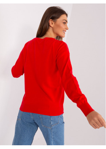 Červený dámsky sveter