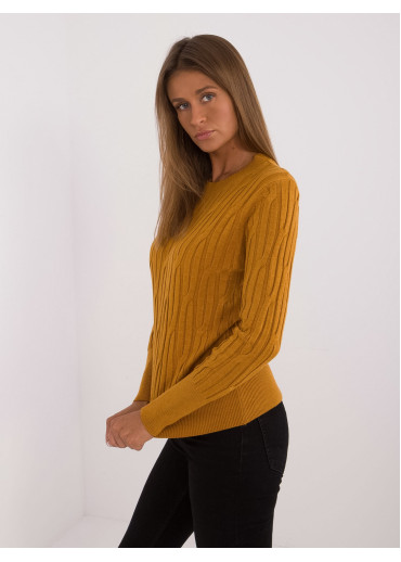 Karamelovo hnedý dámsky sveter