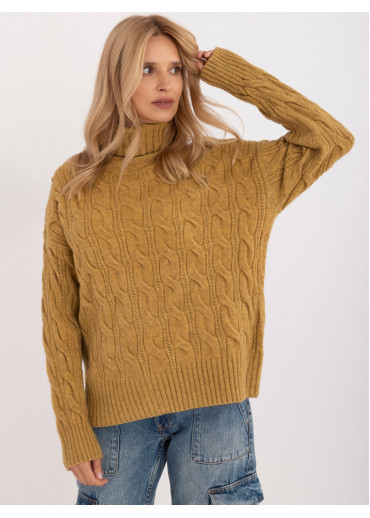 Olivovo zelený dámsky rolák