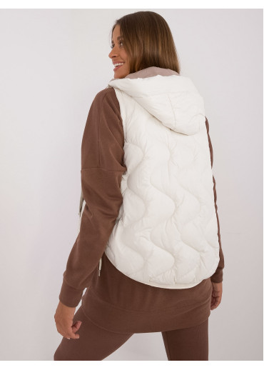 Smotanovo biela dámska vesta