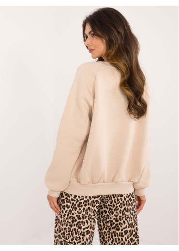 Hnedá dámska oversize mikina