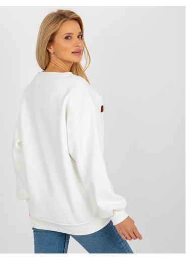Smotanovo biela dámska oversize mikina