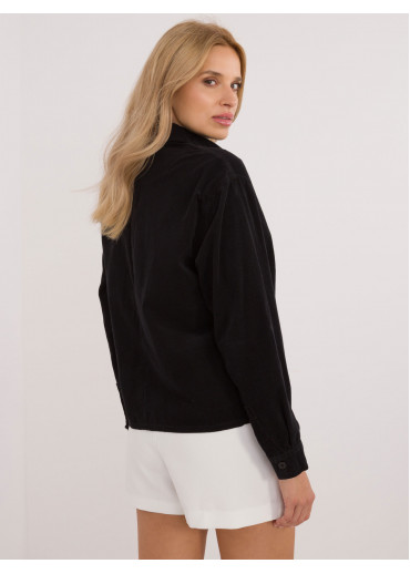 Čierna dámska košeľa