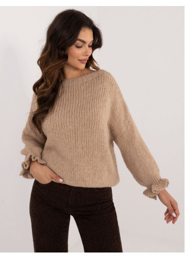 Tmavohnedý dámsky sveter