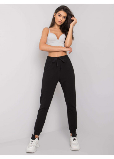 Čierne dámske tepláky