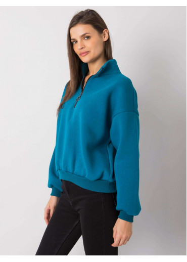 Modrá dámska basic mikina