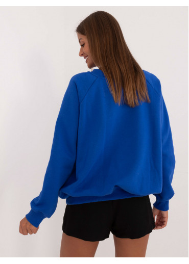 Kobaltovo modrá dámska oversize mikina