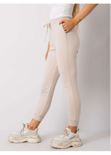 Béžovo hnedé dámske tepláky