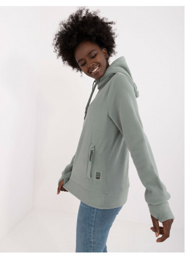 Svetlozelená dámska mikina