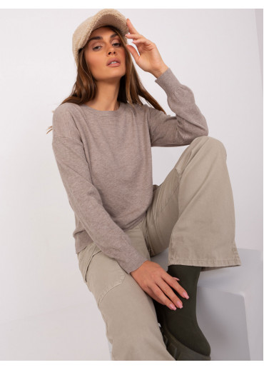 Béžovo hnedý dámsky sveter