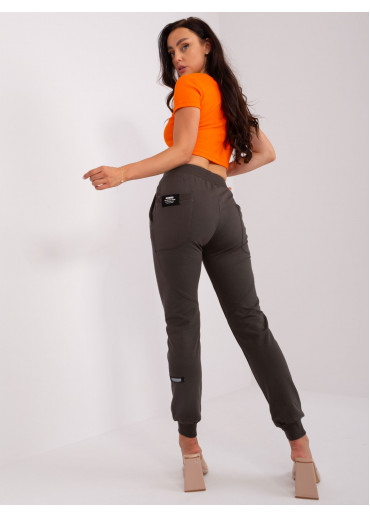 Tmavosivé dámske tepláky