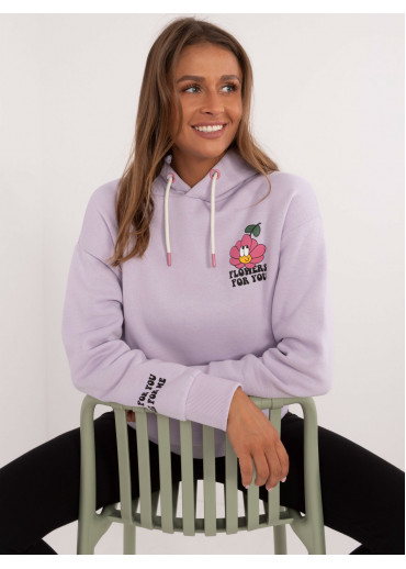 Fialová dámska mikina