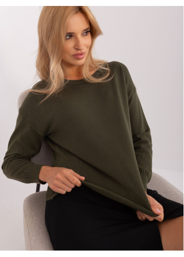 Khaki zelený dámsky sveter