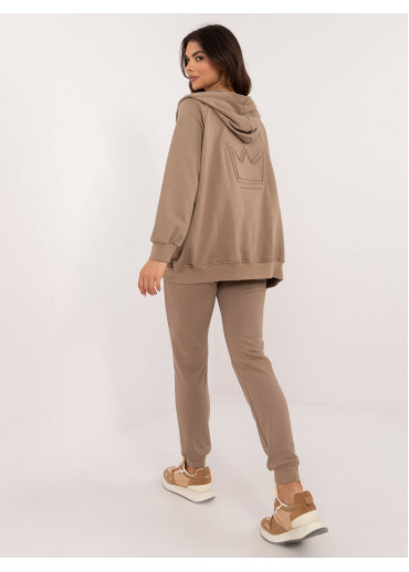 Béžovo hnedá tepláková súprava