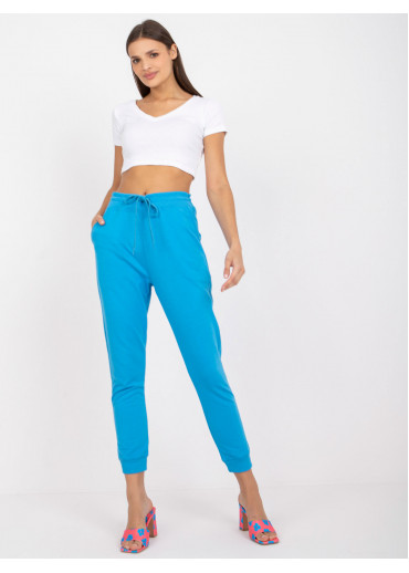 Nebesky modré dámske tepláky