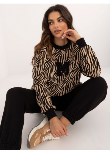 Viacfarebná tepláková súprava s hviezdou