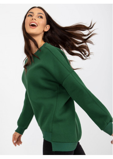 Tmavozelená dámska mikina