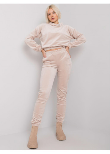 Béžovo hnedá tepláková súprava