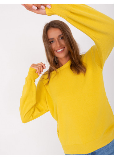 Žltý dámsky sveter