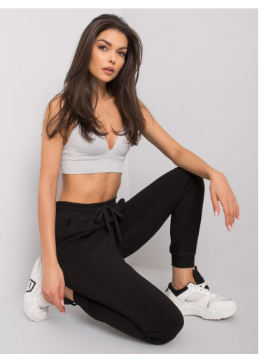 Čierne dámske tepláky