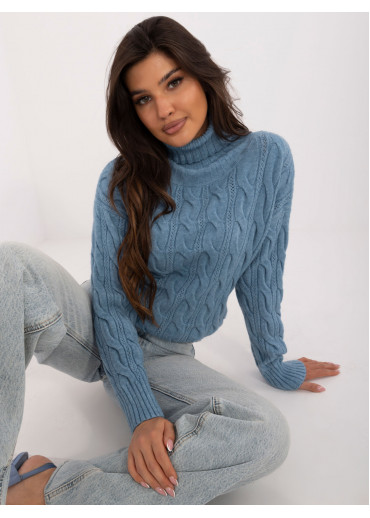 Nebesky modrý dámsky rolák