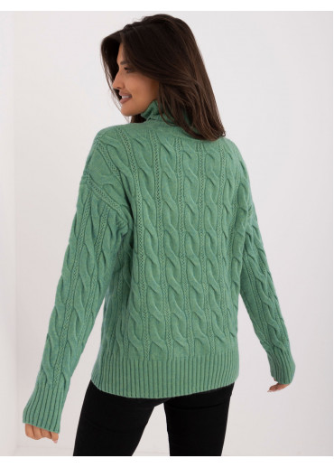 Svetlozelený dámsky rolák