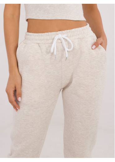 Béžovo hnedá dámska tepláková súprava