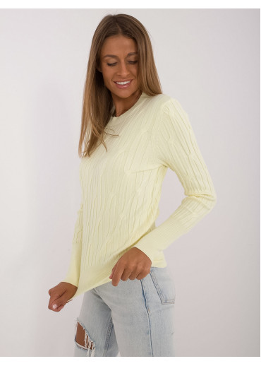 Vanilkovo žltý dámsky sveter