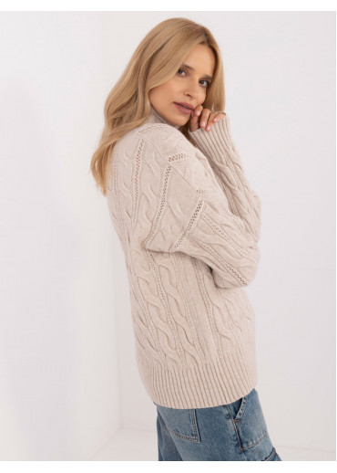 Béžovo hnedý dámsky rolák