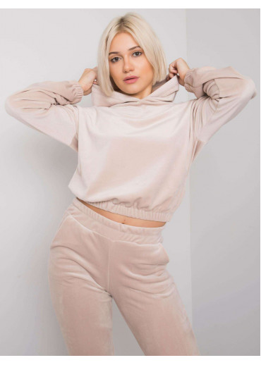 Béžovo hnedá tepláková súprava