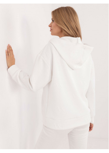Biela dámska ležérna mikina